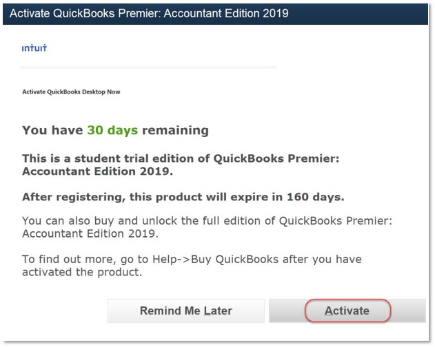 quickbooks online for students