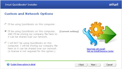 Customer and Network Install in QuickBooks - Screenshot 1