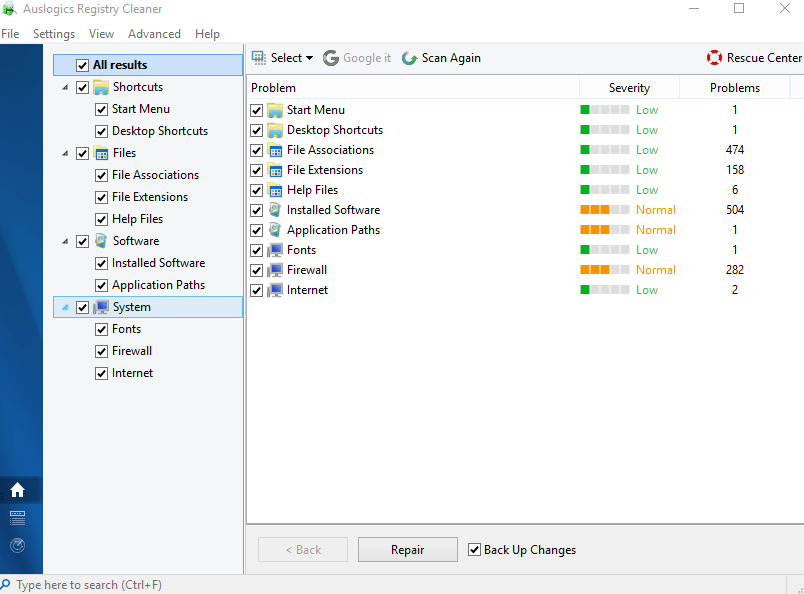 Repair QuickBooks Registry Files-Screenshot