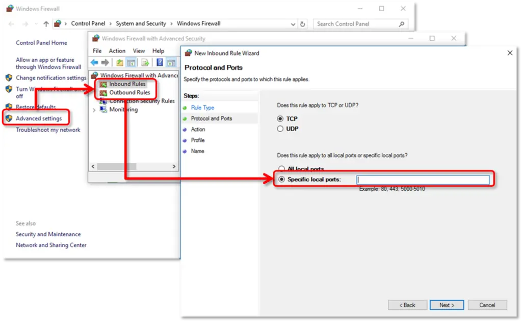 Configuring QuickBooks firewall and security exceptions - Screenshot