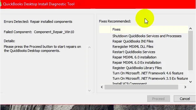 QuickBooks Company File Diagnostic Tool-Screenshot
