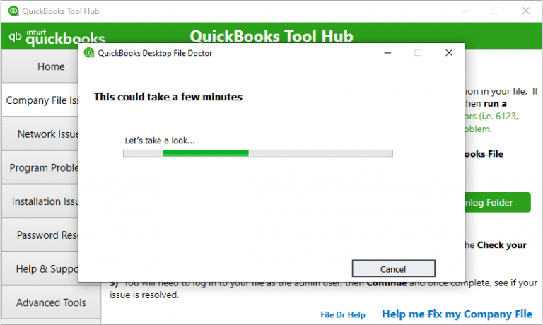 quickbooks tool hub program diagnostic tool