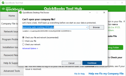 QuickBooks error code 6177