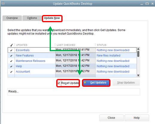 quickbooks download updates