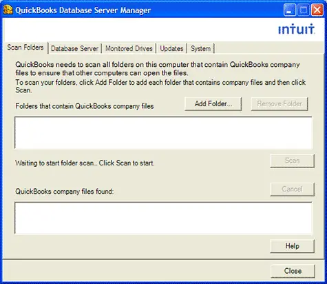 QuickBooks Database Server Manager - Tool - Screenshot