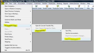 Remove Accountant’s Copy Restrictions - Screenshot