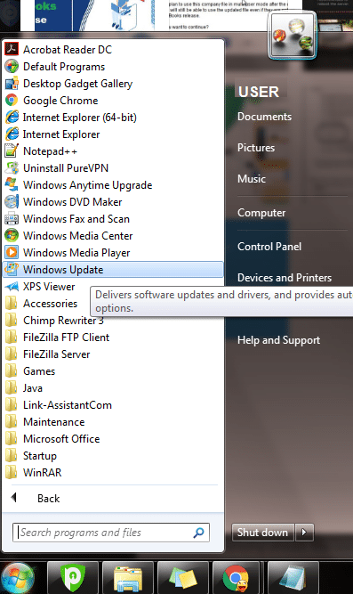 Windows Update - Screenshot Image
