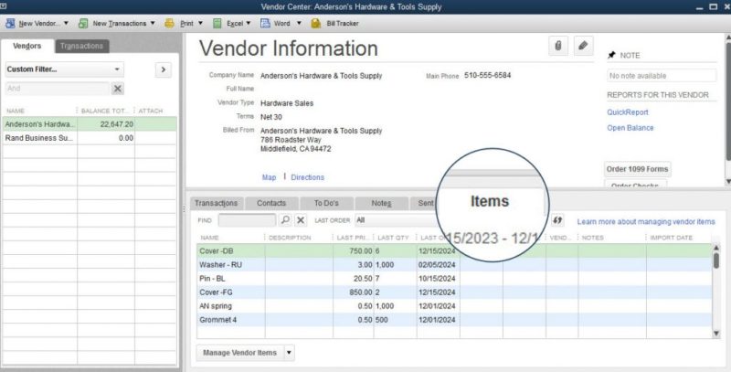 quickbooks 2018 desktop right click on vendor