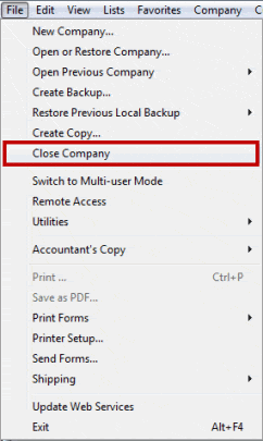 copy all quickbooks company settings to another company