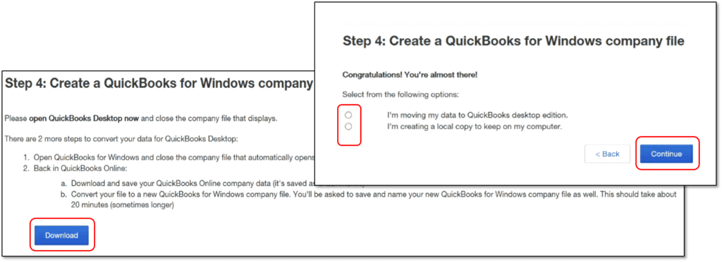 can i export quickbooks online to desktop