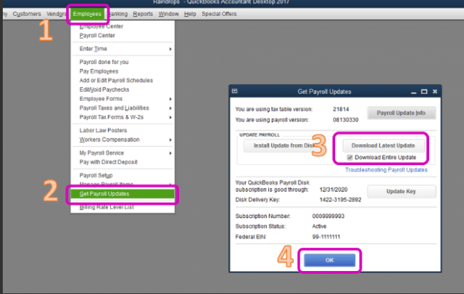 quickbooks desktop payroll tax missing from schedule