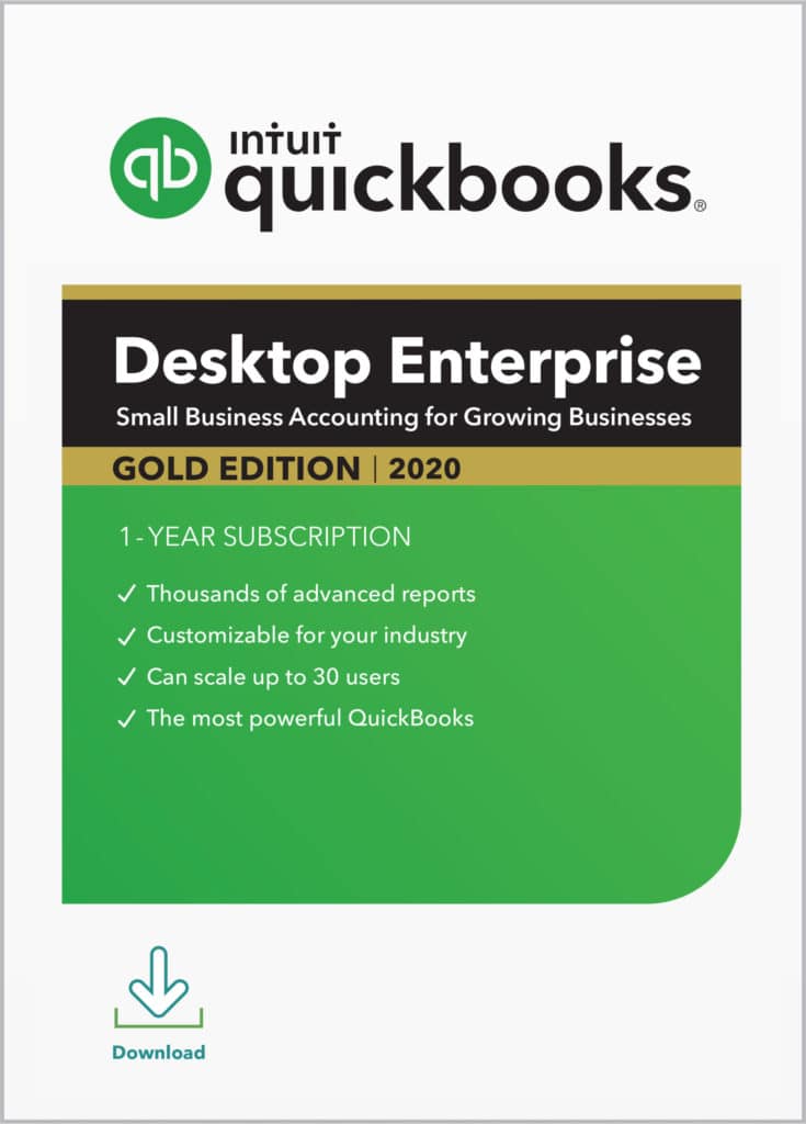 QuickBooks Enterprise Gold Edition (2020) - Screenshot