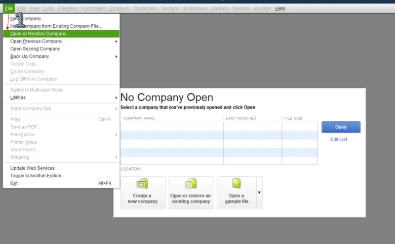 QuickBooks is installed on the host system - Screenshot 