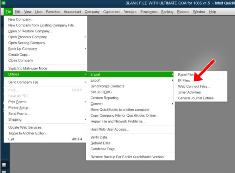 import transactions into quickbooks pro from excel