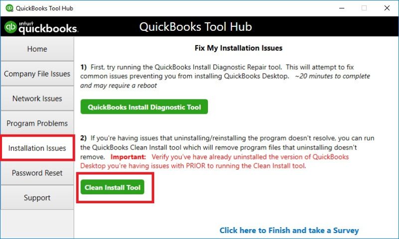 QuickBooks clean install tool - Image
