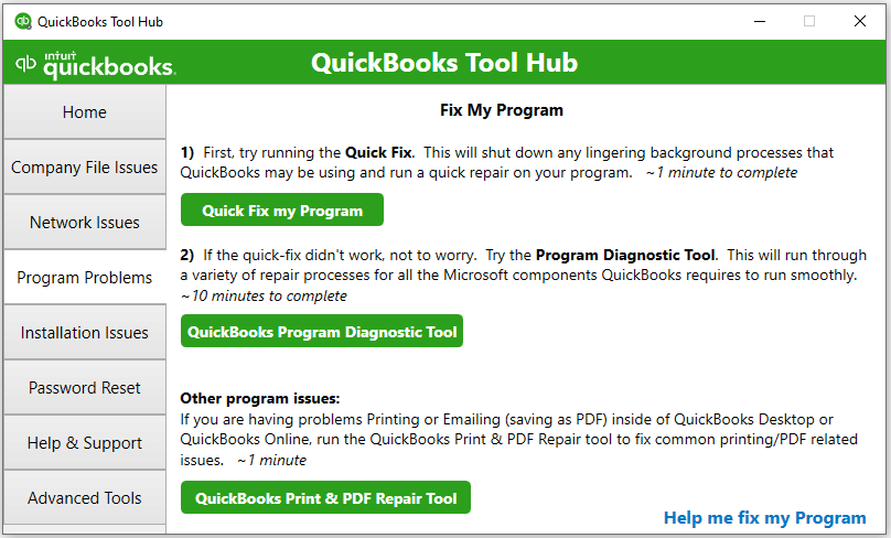 Program-Problems-tab-in-tool-hub
