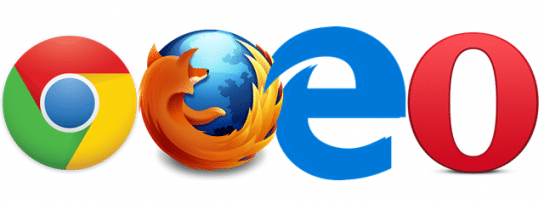 Use different web browsers - Screenshot