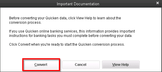 Convert Quicken File - Image