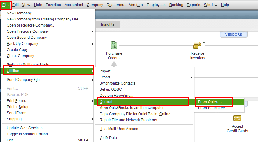 moving quicken from mac to pc