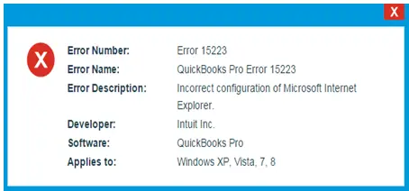 QuickBooks Payroll Error 15223