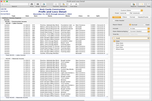 Modernize reporting in quickbooks desktop for mac - Screenshot Image
