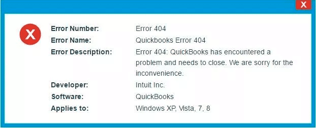 Fix Quickbooks Update Error Code 404 Page Not Found Problem