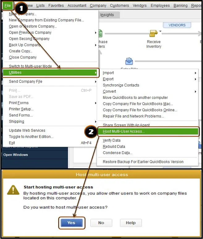 Host multi-user access-Screenshot afbeelding