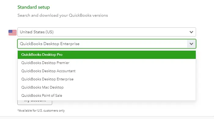 Find the version of QuickBooks - Screenshot Image