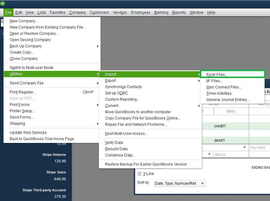 how do import excel file into quickbooks desktop