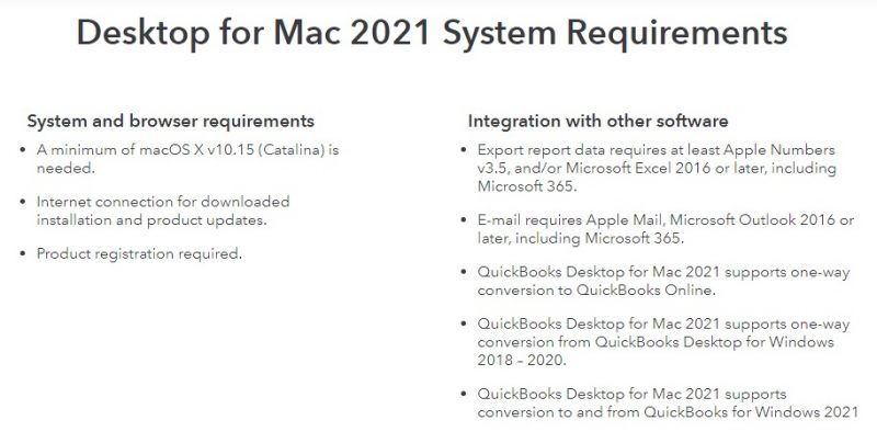 quickbooks for mac 2016 operating system requirements
