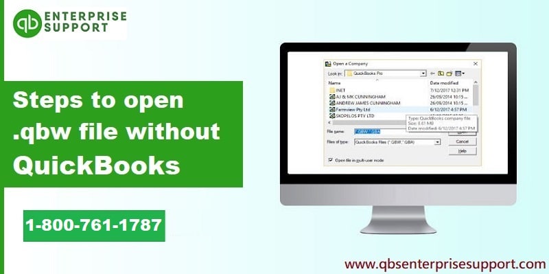 Easy Steps to Open a .QBW file without using QuickBooks - Featured Image