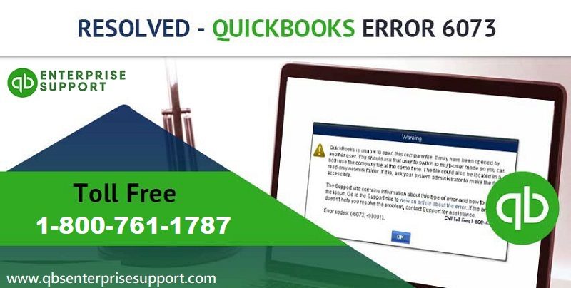 Fix Error QuickBooks error 6073 99001 Unable to open this company file - Featuring Image