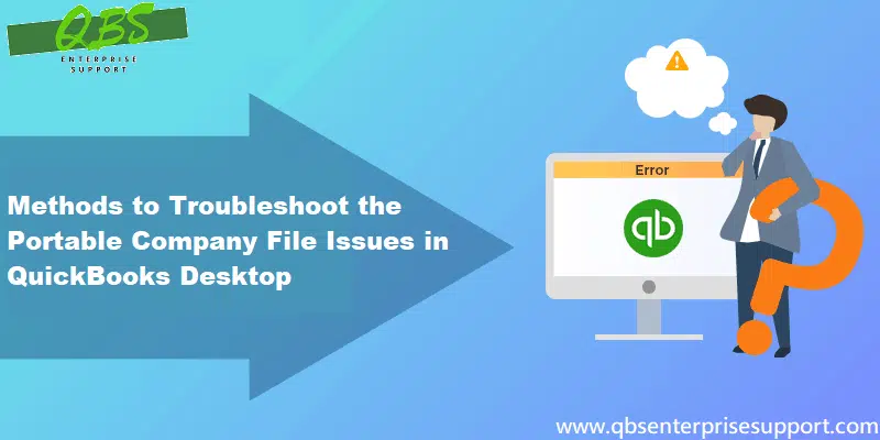 Fix QuickBooks desktop cant create or open a portable company file error - Featuring Image