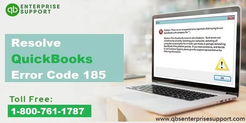 Fixation of QuickBooks Banking Error Code 185 - Featured Image