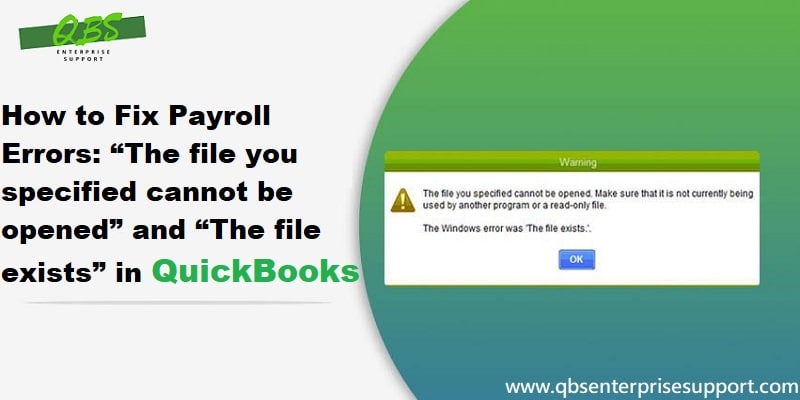 quickbooks desktop payroll error read only file