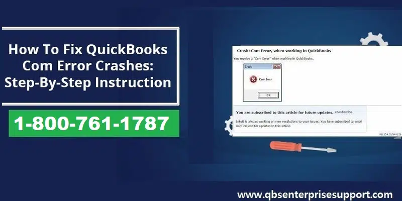 Methods to Fix QuickBooks crash com error - Featured Image