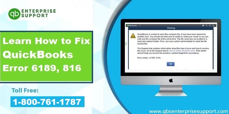 Fix QuickBooks Error Code 6189 (When Opening Company File)