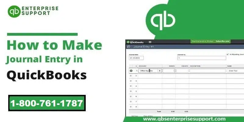 How To Create a Journal Entry in QuickBooks Desktop?