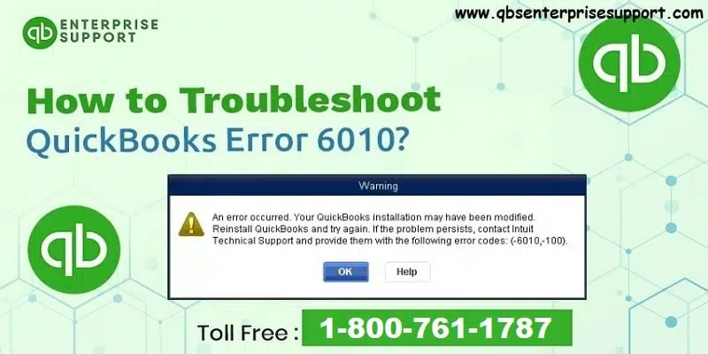 How to Fix QuickBooks Error Code 6010, -100?