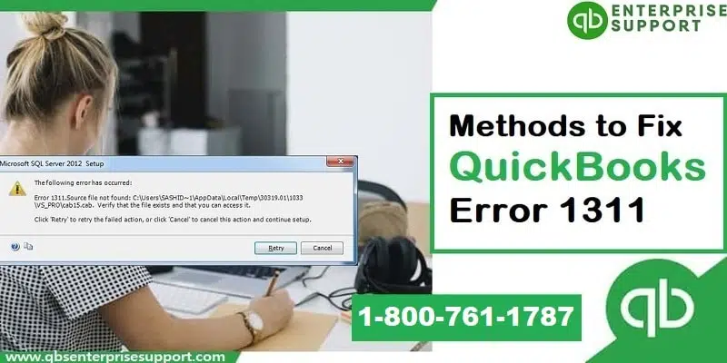 Troubleshooting of QuickBooks error code 1311 at home - Featured Image