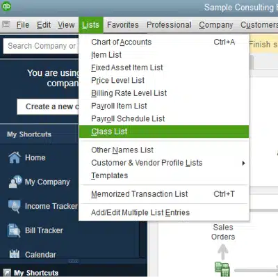 Class List - Screenshot Image