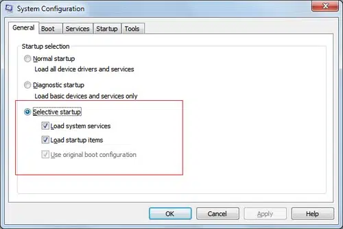 Load system services - Screenshot Image