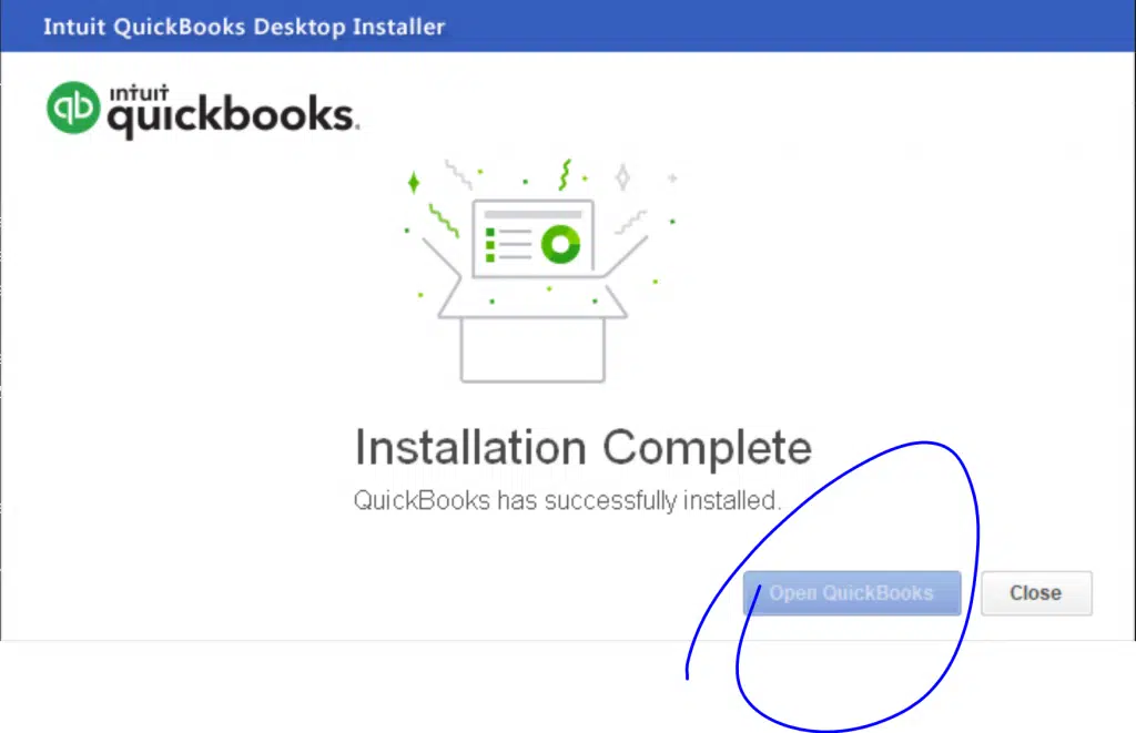 Unable to find QuickBooks Desktop 2022 - Screenshot Image