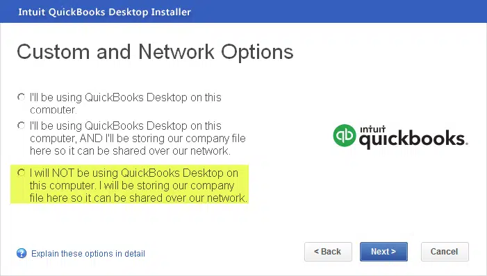 Install multiple instances of QuickBooks on the same system - Screenshot Image
