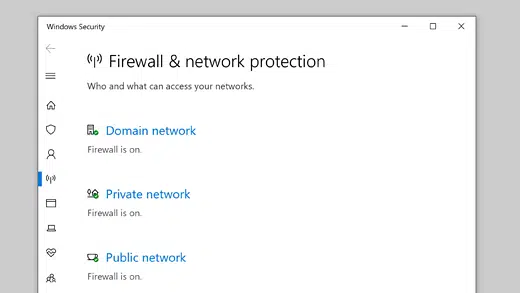 Firewall and Network Protection - Screenshot