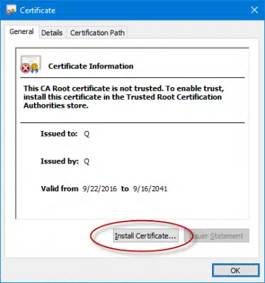 Install-certificate