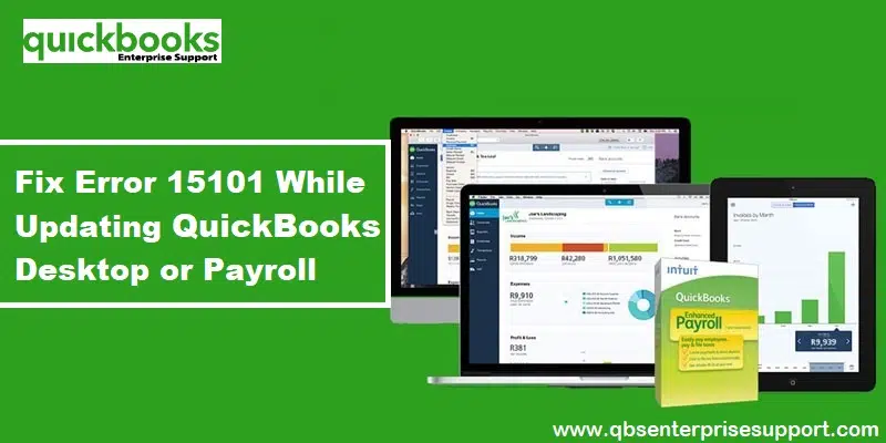 How to Troubleshoot the QuickBooks Payroll error code 15101 - Featuring Image