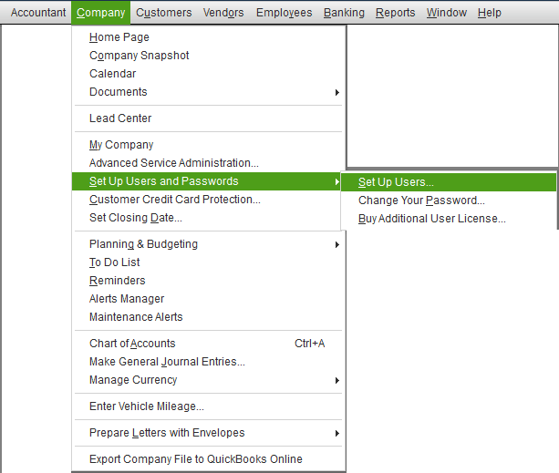 Reset Password for QuickBooks Desktop Admin and Other Users