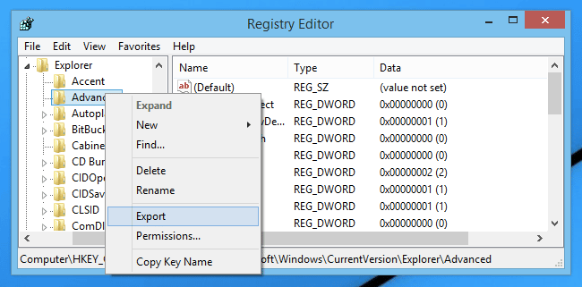 Use Registry Editor - Screenshot Image