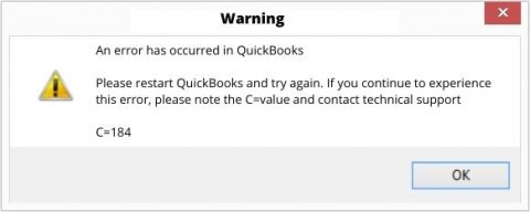 fix QuickBooks error code c=184